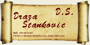 Draža Stanković vizit kartica